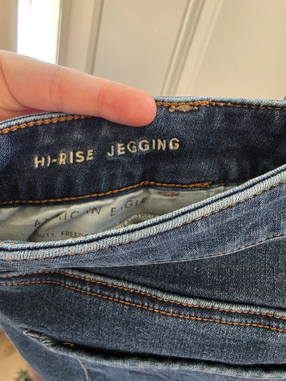 American Eagle High Rise Jeggings Size 14 Short - Picture 5 of 6